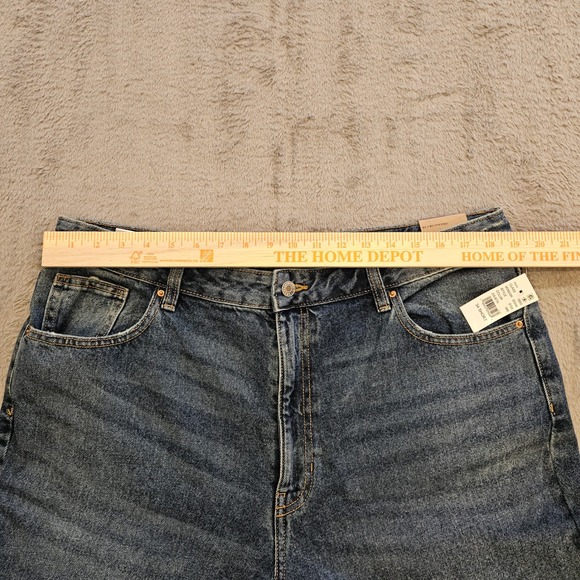 PacSun 90's Boyfriend Julieta High Waisted Blue Jeans 34 Short NEW - Picture 3 of 10